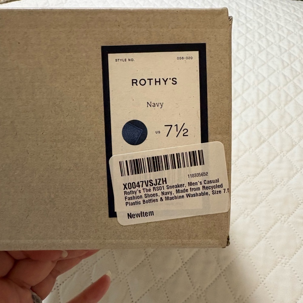 Rothy's Men's RS01 Deep Blue/Navy Casual Sneakers NEW - Picture 3 of 10